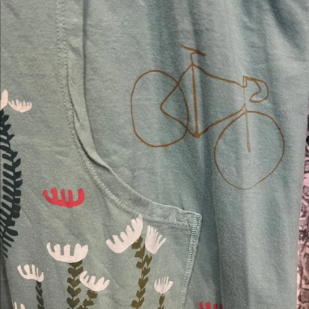 Blue Fish seafoam green/teal Floral Tunic & Pants Set - Green, Pink, White - Picture 4 of 14